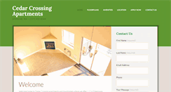 Desktop Screenshot of cedarcrossingapartments.com